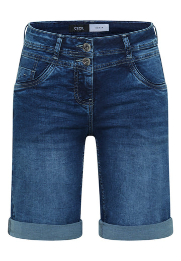 Slim Leg Jeansshorts im Casual Fit