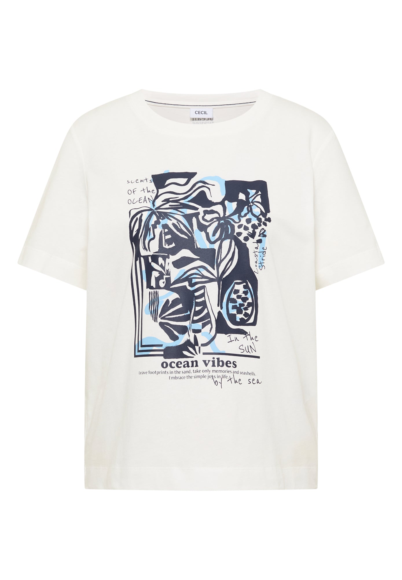 Cecil T-Shirts  weiß