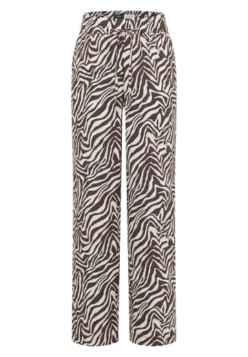 Straight Leg Hose mit Zebraprint