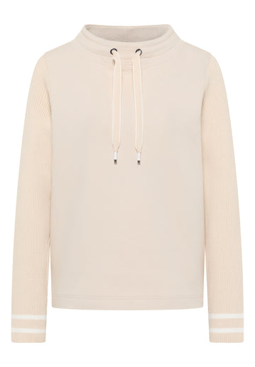 Sweatshirt mit Strickärmeln