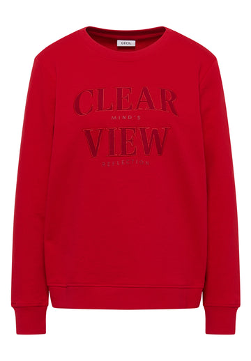 Sweatshirt mit Wording