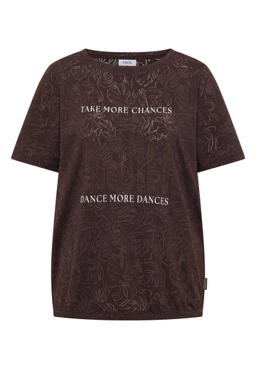 T-Shirt in Ausbrenner-Optik