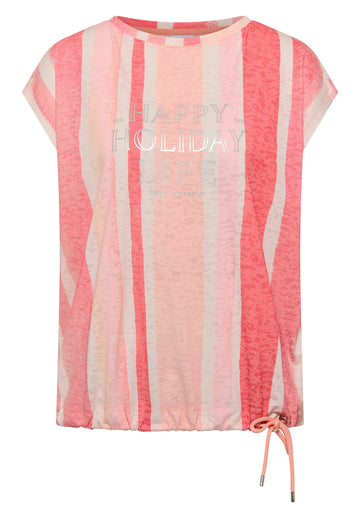 T-Shirt in Ausbrenner-Optik