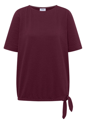 T-Shirt in Seersucker-Qualität