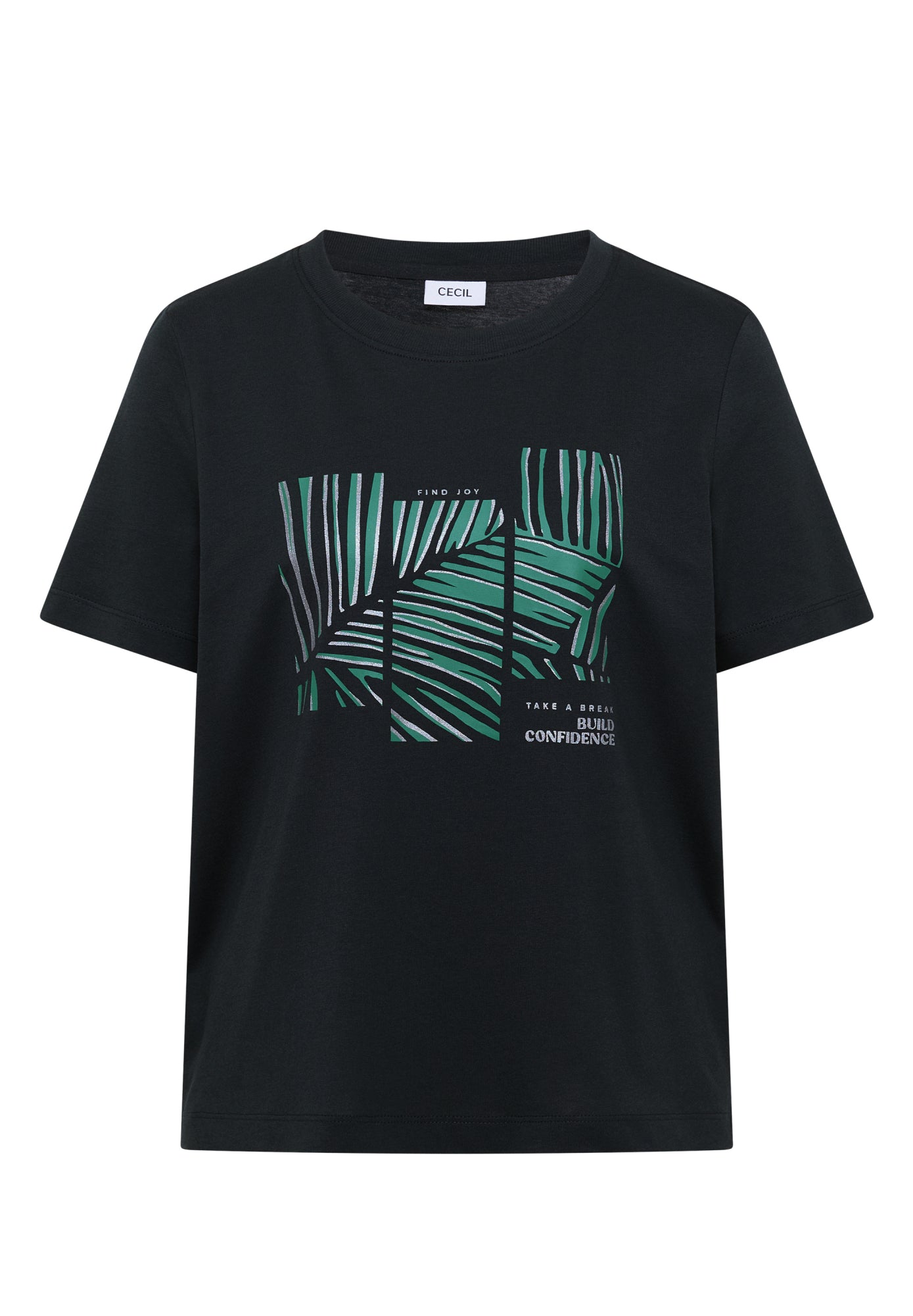 Cecil T-Shirts  dunkelgrün
