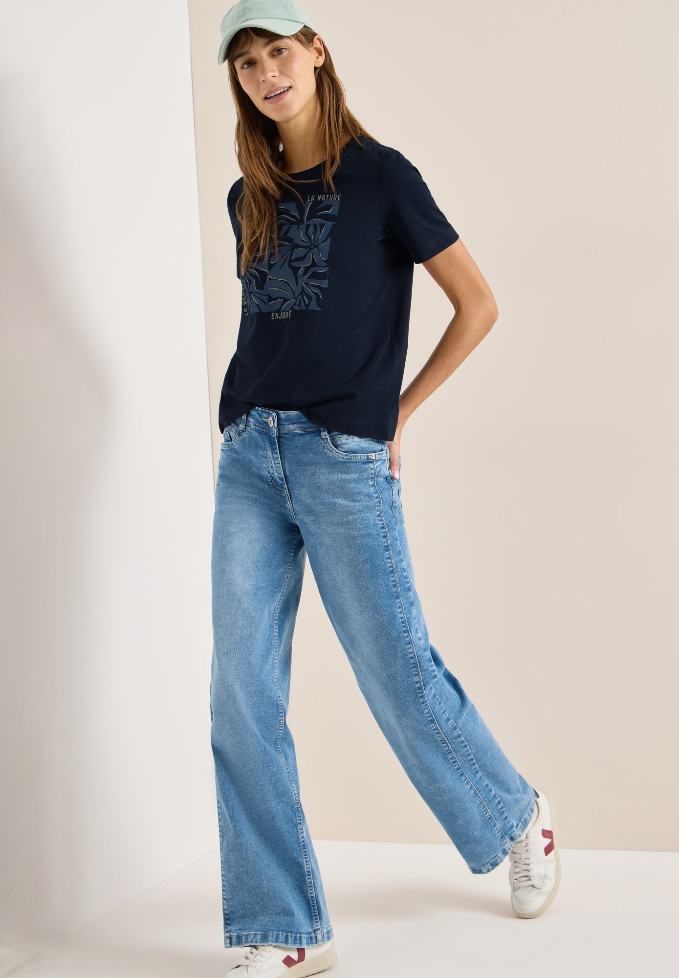 Cecil T-Shirts  dunkelblau