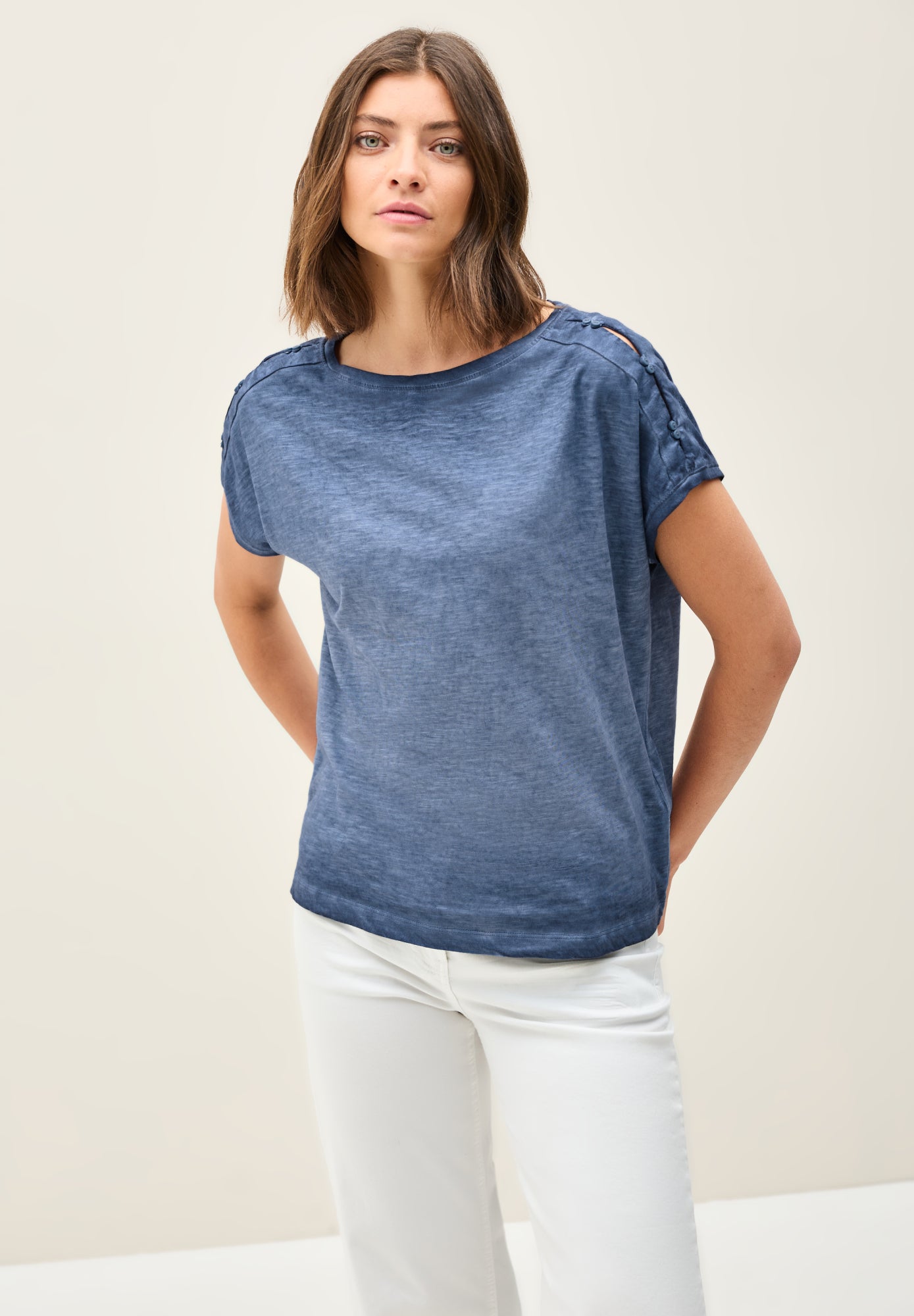 Cecil T-Shirts  blau
