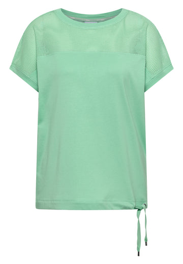 T-Shirt mit Mesh-Einsatz