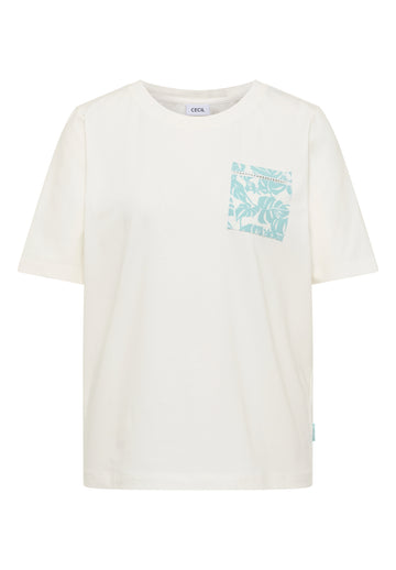 T-Shirt mit Rundhals und Brusttasche