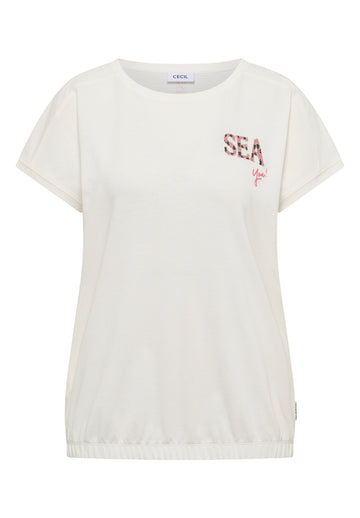 T-Shirt mit Rundhals und Embroidery