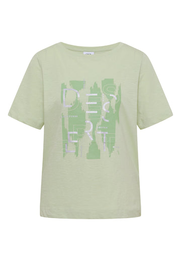 T-Shirt mit Rundhals und Frontprint