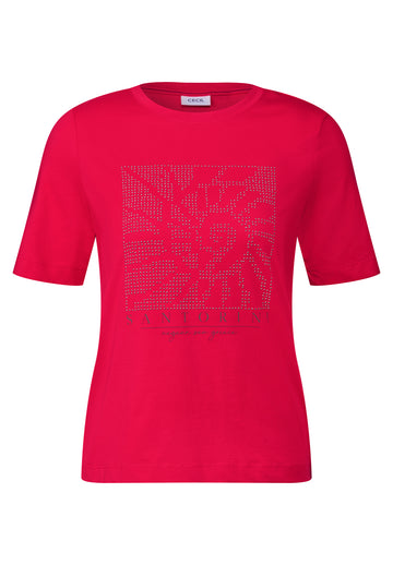 T-Shirt mit Schmucksteinen