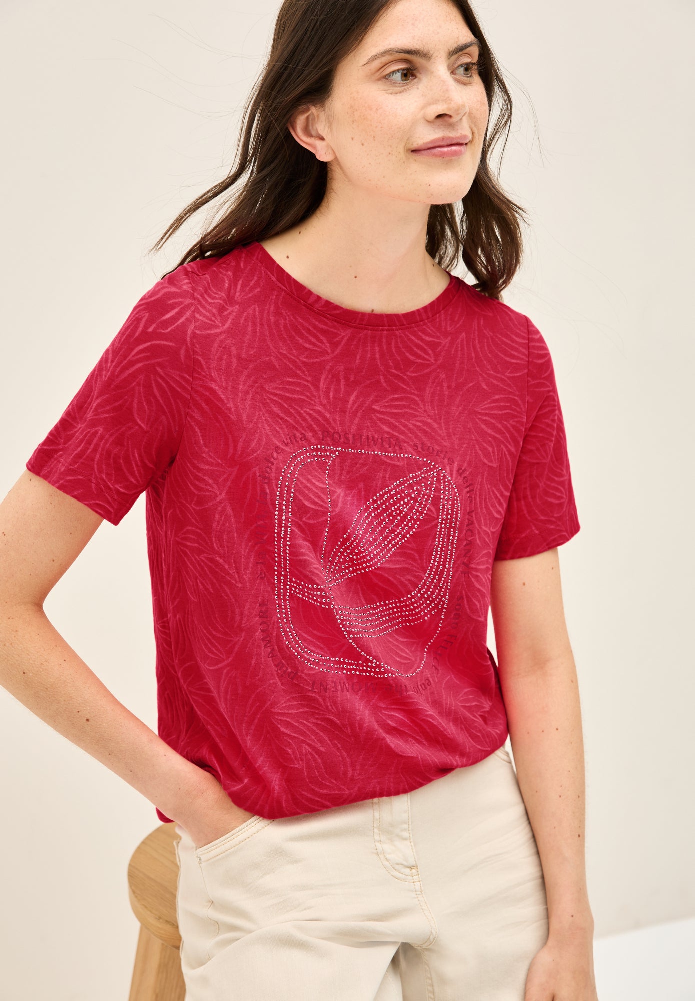 Cecil T-Shirts  rot