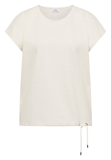 T-Shirt mit Waffel-Struktur