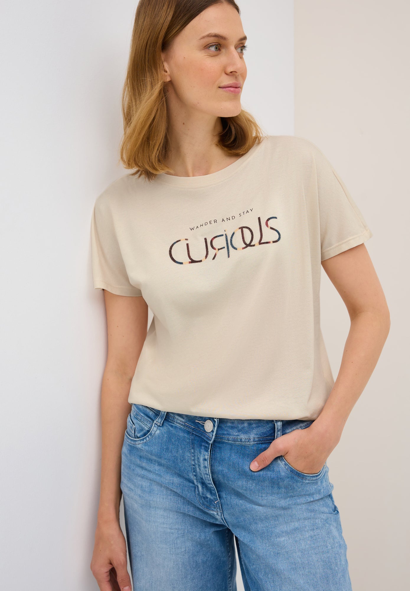 Cecil T-Shirts  beige