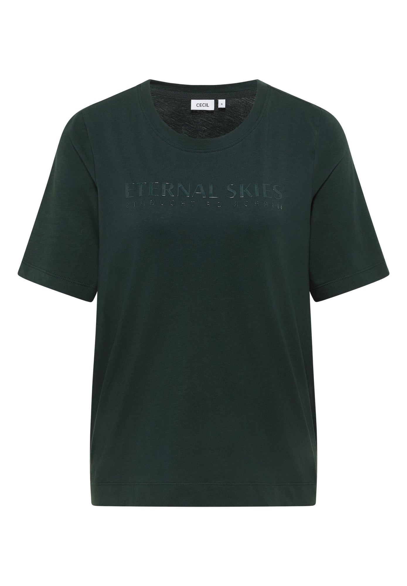 Cecil T-Shirts  dunkelgrün