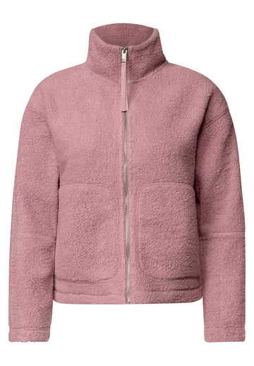 Teddyjacke mit Stehkragen und Zipper