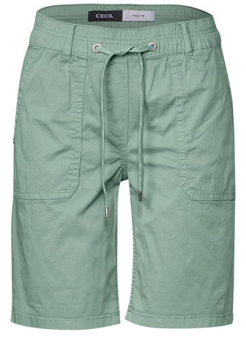 Twill Shorts im Washed-Look