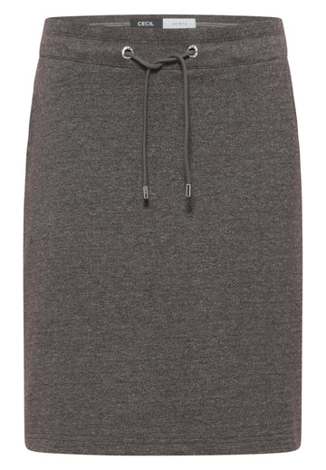 Two-Tone Melange Jogg Skirt