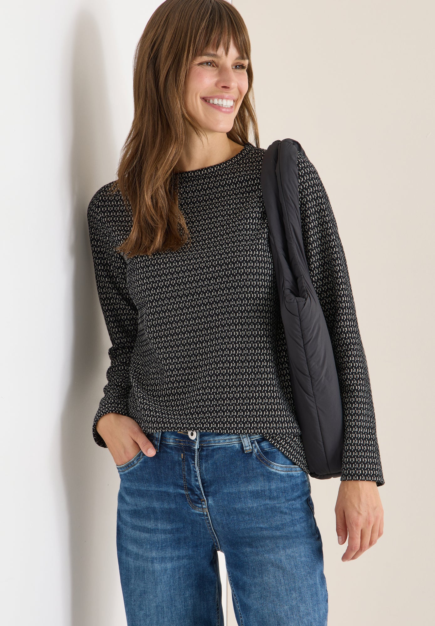 Cecil Langarmshirts  schwarz