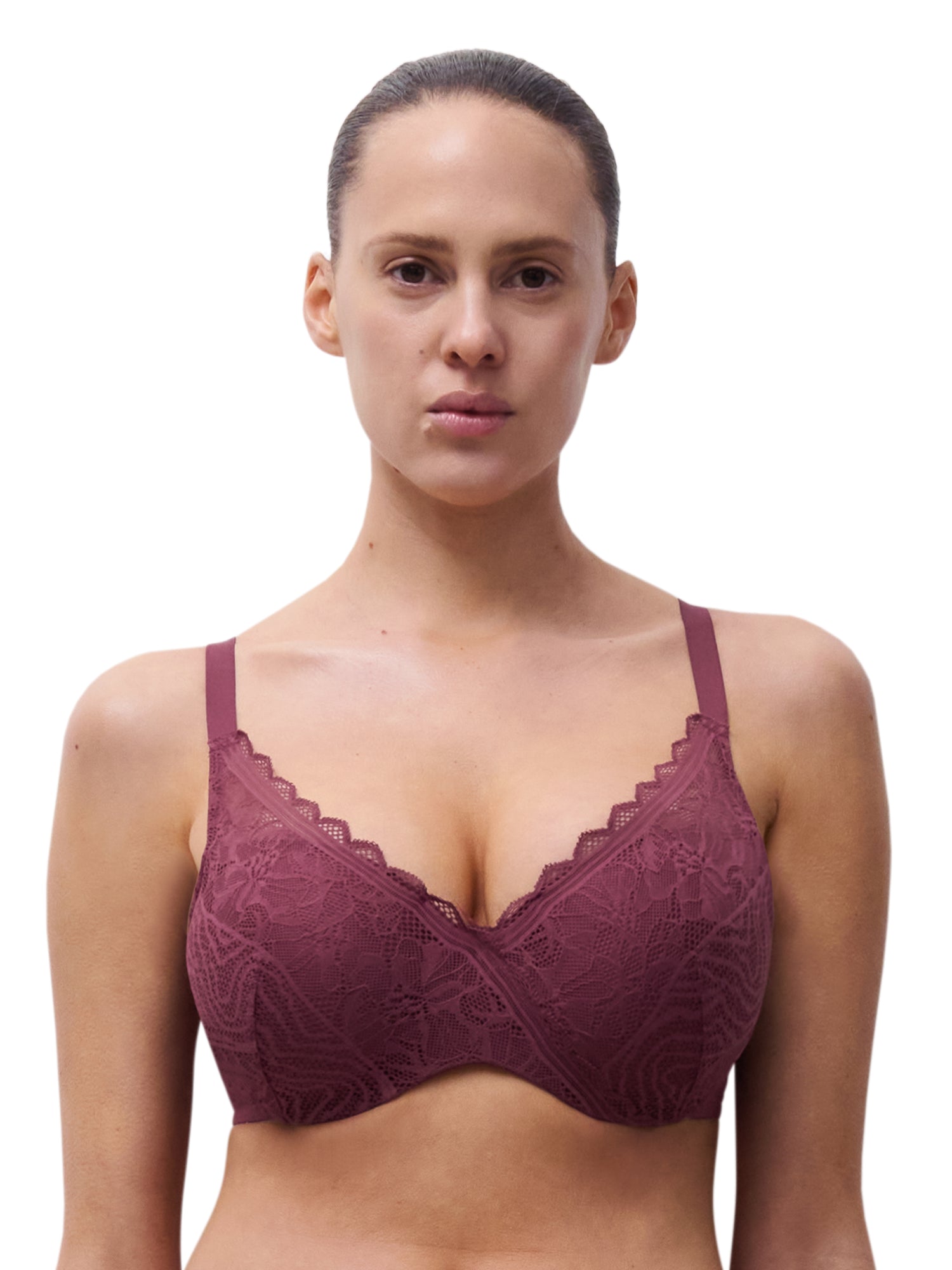 Chantelle Push-up-BHs  bordeaux