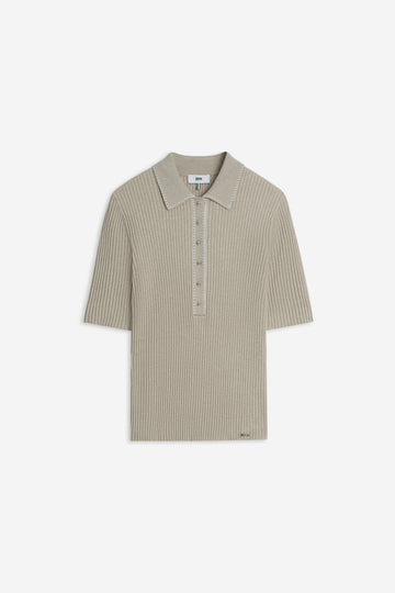 CIELBO Rippstrickpolo im Slim Fit