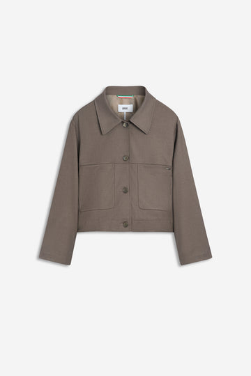 CILEDO_L Kurzjacke mit Hemdkragen