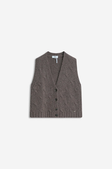 CISARANA Strickweste aus Merino-Wolle