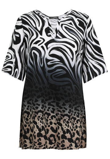 Bluse mit Animalprint