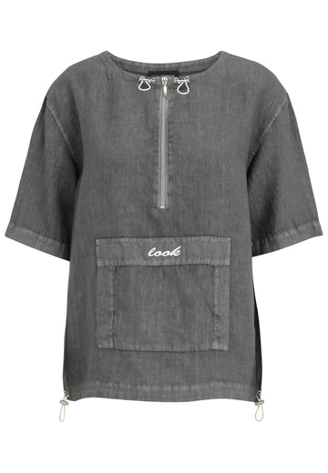 Bluse mit Reißverschluss