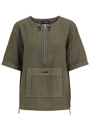 Bluse mit Reißverschluss