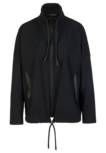 Jacke aus hochelastischer Wirkware mit Lack-Motiven