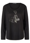 Doris Streich Langarmshirts  schwarz
