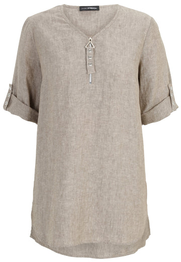 Leinen-Bluse