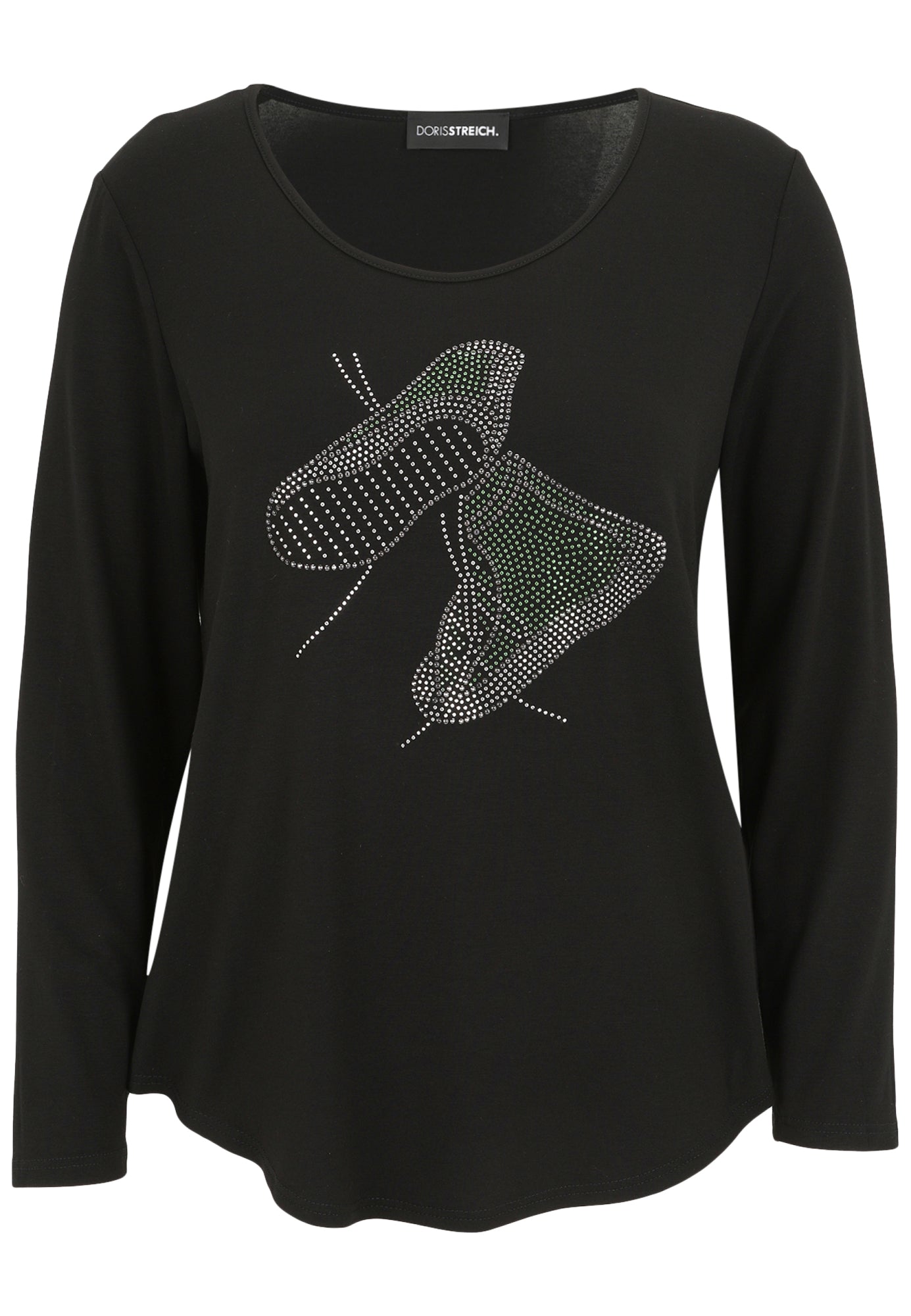 Doris Streich Langarmshirts  schwarz
