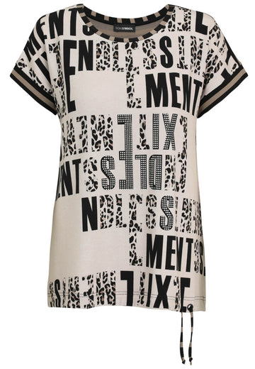 T-Shirt mit Wording-Print