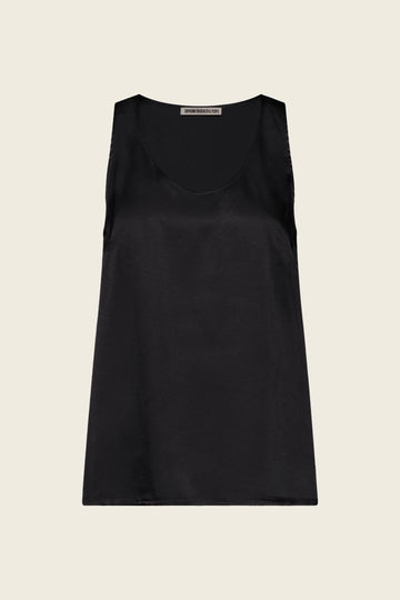 Top aus fließendem Satin