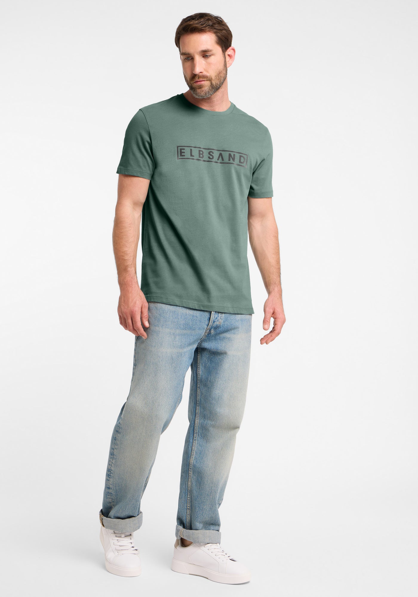 ELBSAND T-Shirts  dunkelgrün