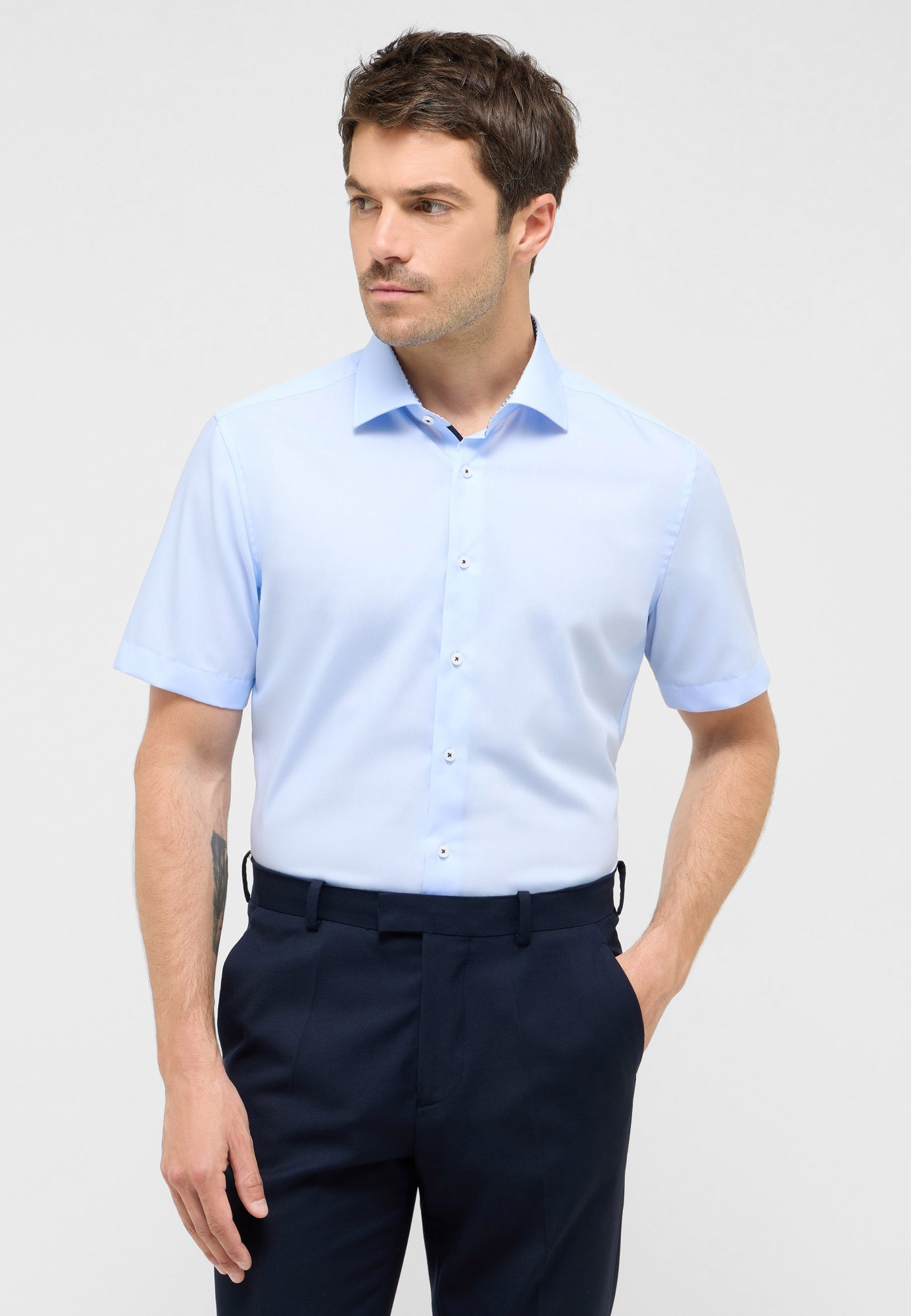 Eterna Hemden  blau