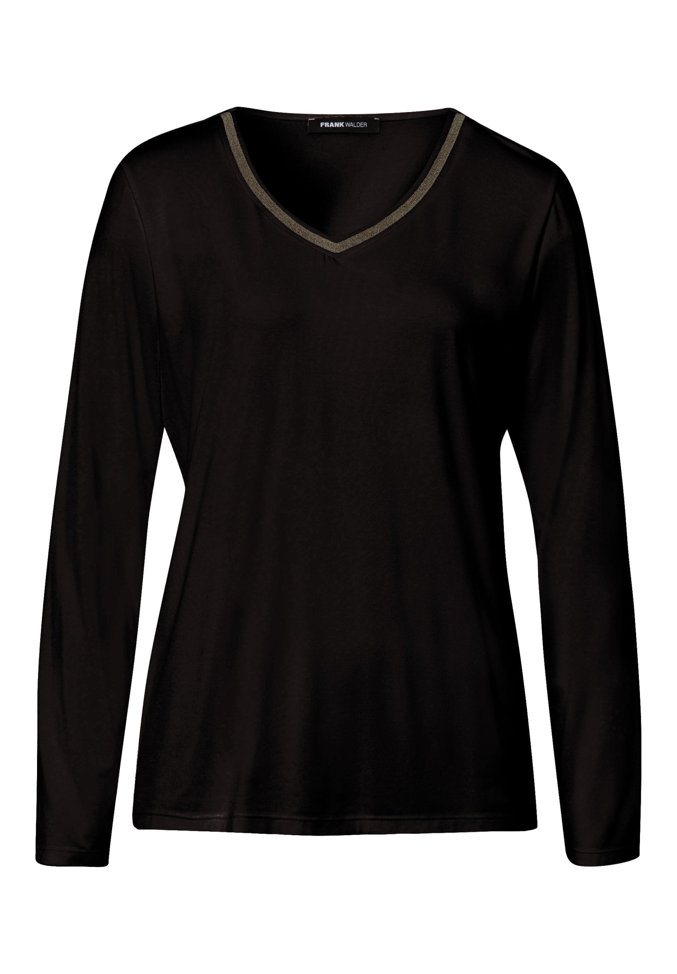 Frank Walder Langarmshirts  schwarz