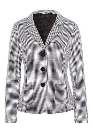 Blazer aus zweifarbigem Jersey