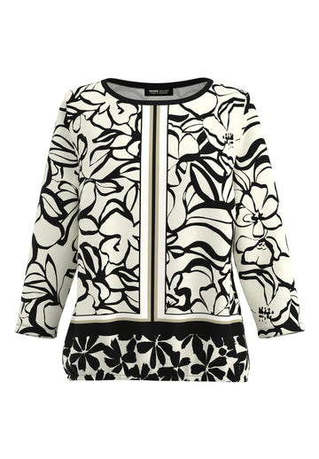 Blusenshirt mit stilvollem Print