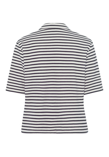 Shirt in gerippter Optik