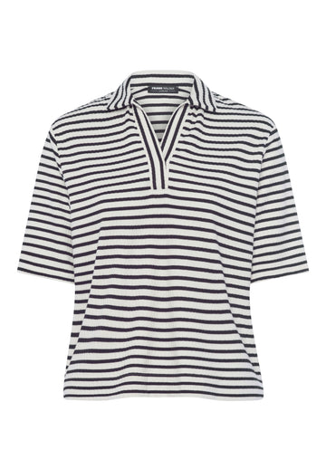 Shirt in gerippter Optik