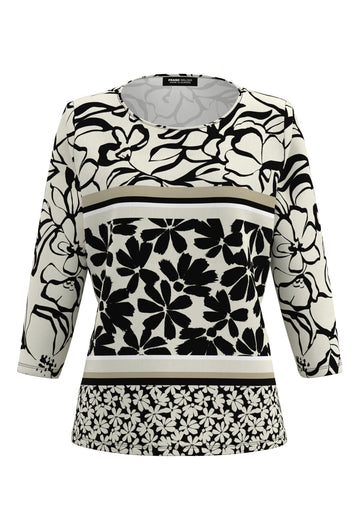 Shirt mit Panneauxprint