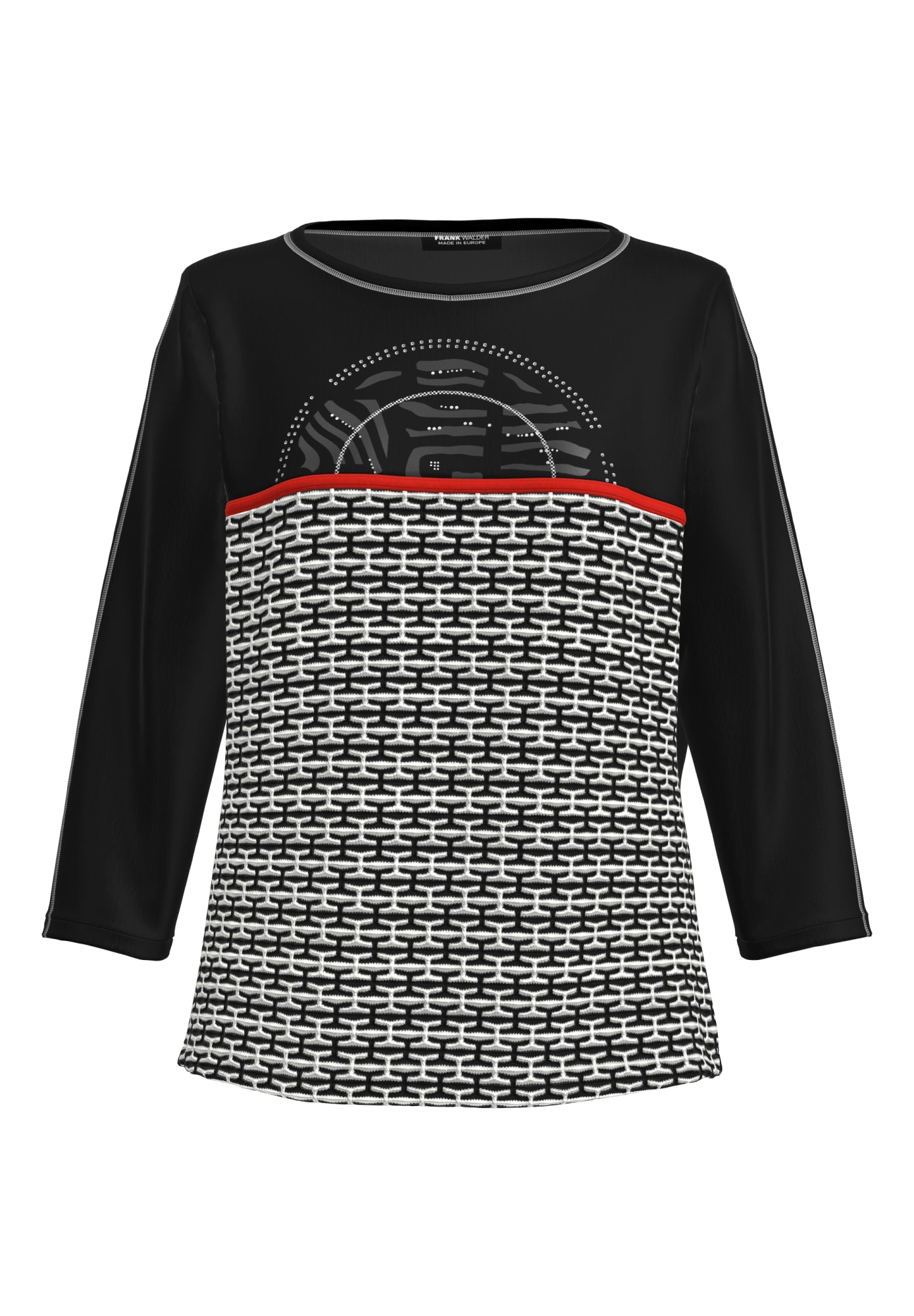 Frank Walder 3/4-Shirts  schwarz