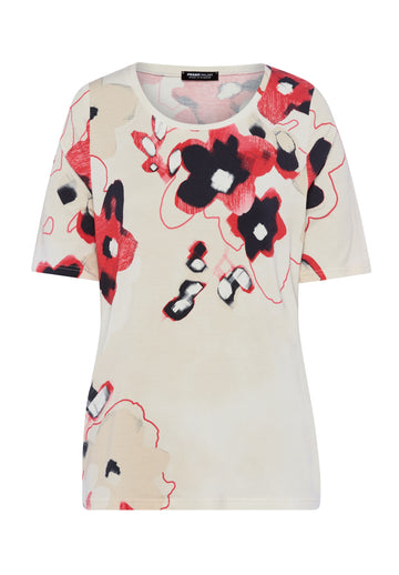 T-Shirt mit Blumenmuster