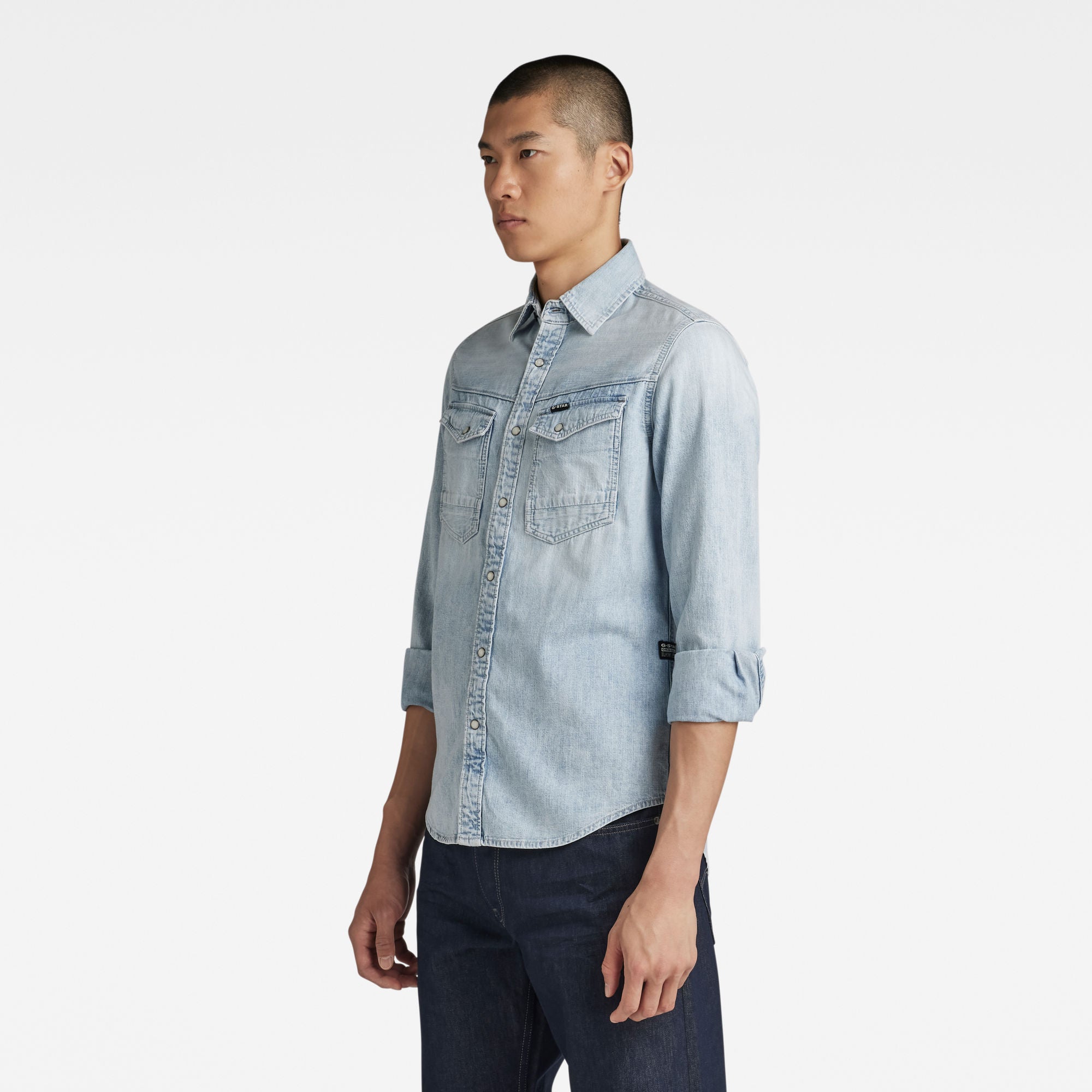 G-Star RAW Hemden  hellblau