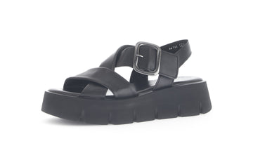 Sandalen Glattleder schwarz