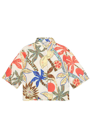 Bluse mit Allover-Print